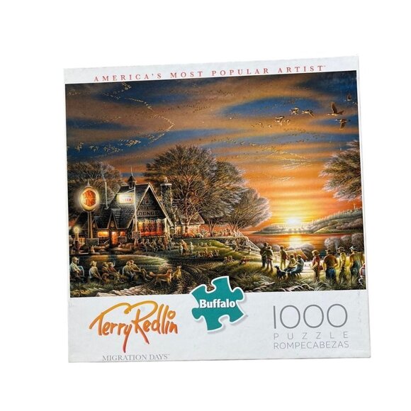 Buffalo Terry Redlin 1000 Piece Puzzle - Picture 1 of 6